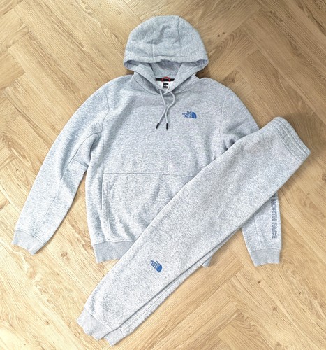 The north face grey hoodie - face,