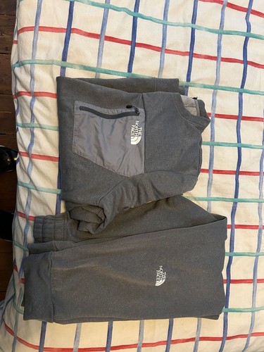 Mens grey north face tracksuit - grey,